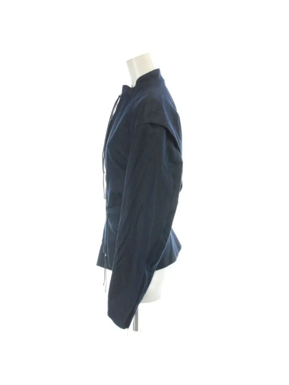 Louis Vuitton Denim Jacket Stand Color Stretch 40 Navy MW